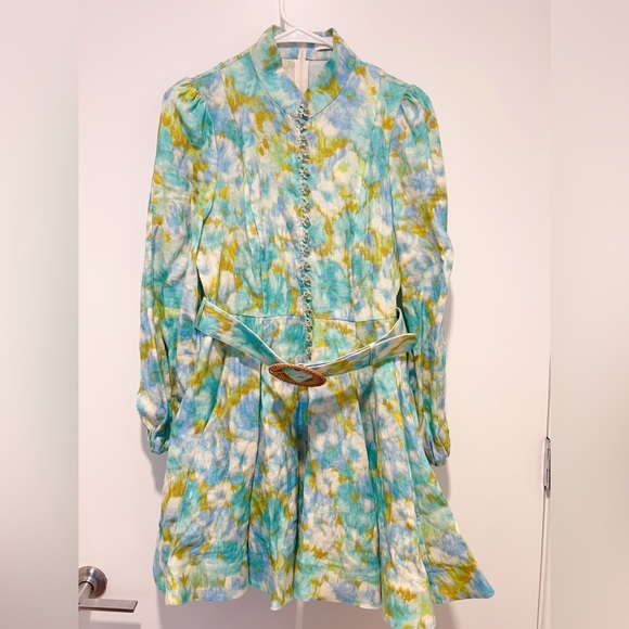 NWT AU2 Zimmermann High Tide Button-Front Minidress - Picture 6 of 16